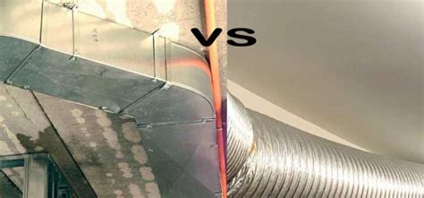 flex duct vs sheet metal duct|flexible ductwork vs metal.